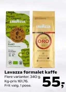 Kvickly Lavazza formalet kaffe tilbud