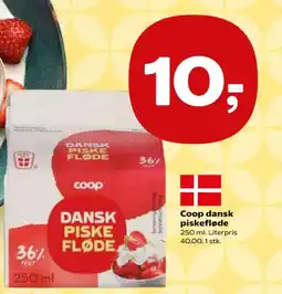 Kvickly Coop piskefløde tilbud