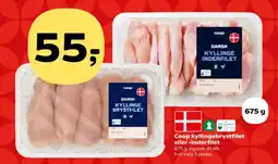 Kvickly Coop kyllingebrystfilet eller -inderfilet tilbud