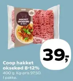 SuperBrugsen Coop hakket oksekød tilbud
