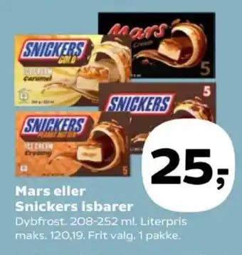 Mars eller Snickers isbarer