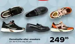 Kvickly Dameloafer eller -sneakers tilbud