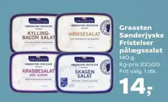 Kvickly Graasten Sønderjyske Fristelser pålægssalat tilbud