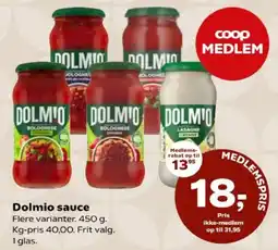 Kvickly Dolmio sauce tilbud