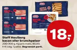 Kvickly Steff Houlberg bacon eller brunchpølser tilbud