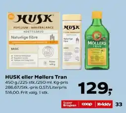 Kvickly Husk naturlige fibre tilbud