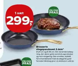 Kvickly Brasserie stegepandesæt 2 dele tilbud