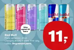 Kvickly Red Bull tilbud