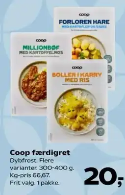 Kvickly Coop færdigret tilbud