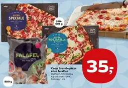 Kvickly Coop Grande pizza eller falafler tilbud