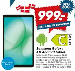 Bilka Samsung Galaxy A11 Android tablet tilbud