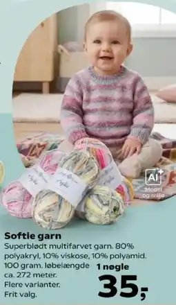 Kvickly Softie garn tilbud