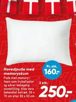 Bilka Hovedpude med memoryskum tilbud