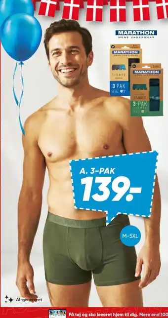 Bilka Marathon men's underwear tilbud