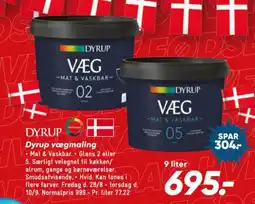 Bilka Dyrup vægmaling tilbud