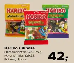 SuperBrugsen Haribo slikpose tilbud