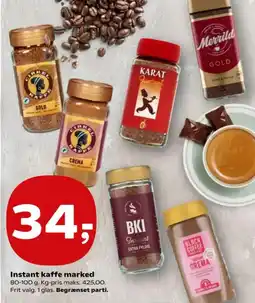 SuperBrugsen Instant kaffe tilbud