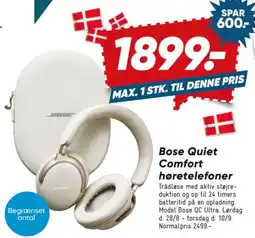 Bilka Bose Quiet Comfort høretelefoner tilbud