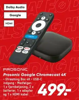 Bilka Prosonic Google Chromecast 4K tilbud