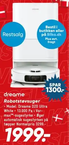 Bilka dreame Robotstøvsuger tilbud