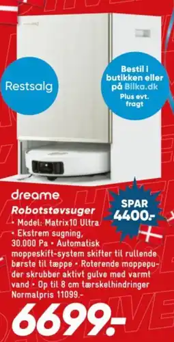 Bilka dreame Robotstøvsuger tilbud