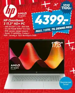 Bilka Hp Omnibook 3 17,3" HD+ PC tilbud