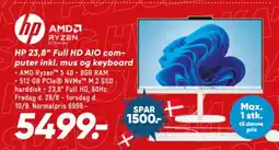 Bilka Hp 23,8" Full Hd Aio Computer tilbud