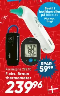 Bilka Braun thermometer tilbud