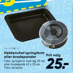 Bilka Køkkenchef springform eller bradepander tilbud