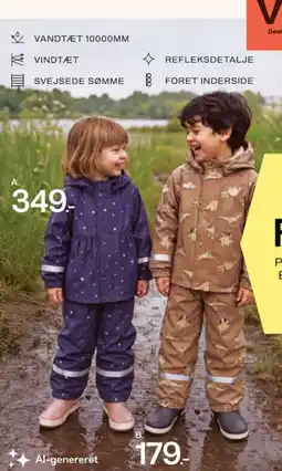 Bilka Design V Vandtæt regnklæder tilbud