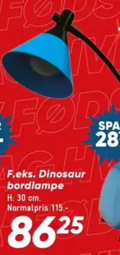 Bilka F.eks. Dinosaur bordlampe tilbud