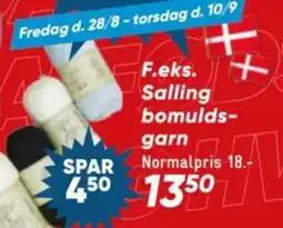 Bilka Salling bomulds-garn tilbud