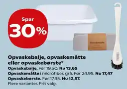 SuperBrugsen Opvaskebalje, opvaskemåtte eller opvaskebørste tilbud
