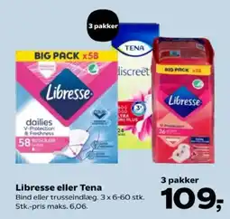 SuperBrugsen Libresse eller Tena tilbud
