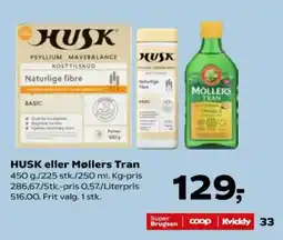 SuperBrugsen Husk eller Møllers Tran tilbud