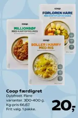 SuperBrugsen Coop færdigret tilbud