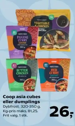 SuperBrugsen Coop asia cubes tilbud