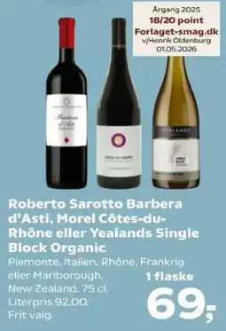 SuperBrugsen Roberto Sarotto Barbera d'asti tilbud