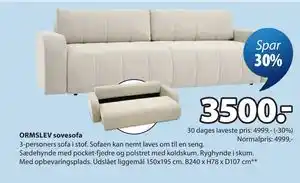 ORMSLEV sovesofa