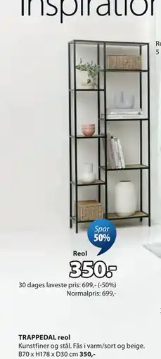 JYSK TRAPPEDAL reol tilbud
