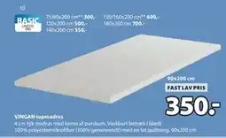JYSK VINGAN topmadras tilbud