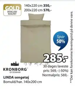 JYSK LINDA sengetøj tilbud