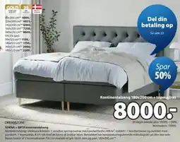 JYSK SOKNA + BRYA kontinentalseng tilbud