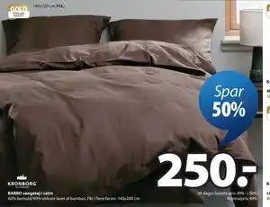 BARBO sengetøj i satin