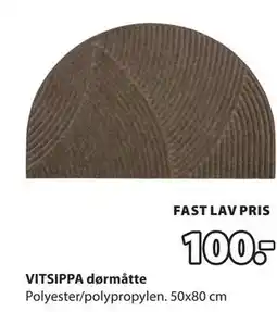 JYSK VITSIPPA dørmåtte tilbud