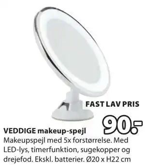 JYSK VEDDIGE makeup-spejl tilbud