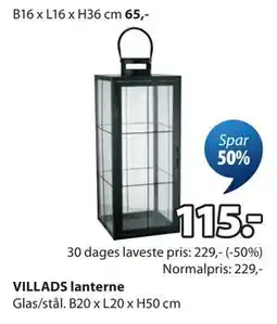 JYSK VILLADS lanterne tilbud