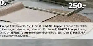 JYSK BUESTARR tæppe tilbud