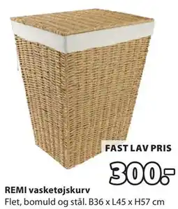 JYSK REMI vasketøjskurv tilbud