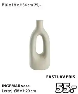 JYSK INGEMAR vase tilbud